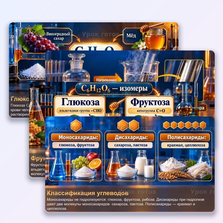 Презентация по химии для 10 класса Углеводы. Глюкоза — слайд 3