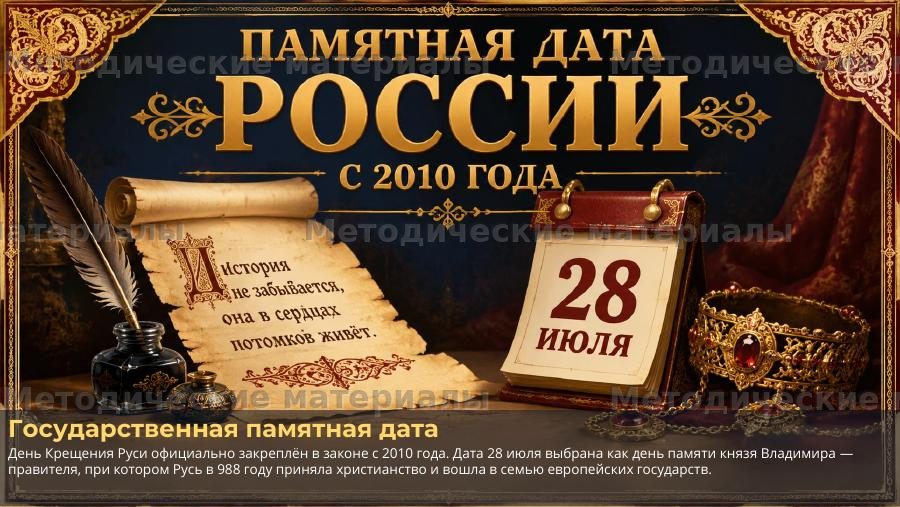 День Крещения Руси. Презентация к классному часу — слайд 2