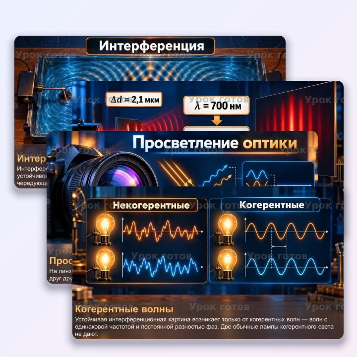 Презентация по физике для 11 класса Интерференция света — слайд 4