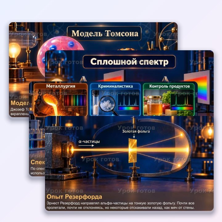 Презентация по физике для 9 класса Модели атома. Линейчатые спектры — слайд 4