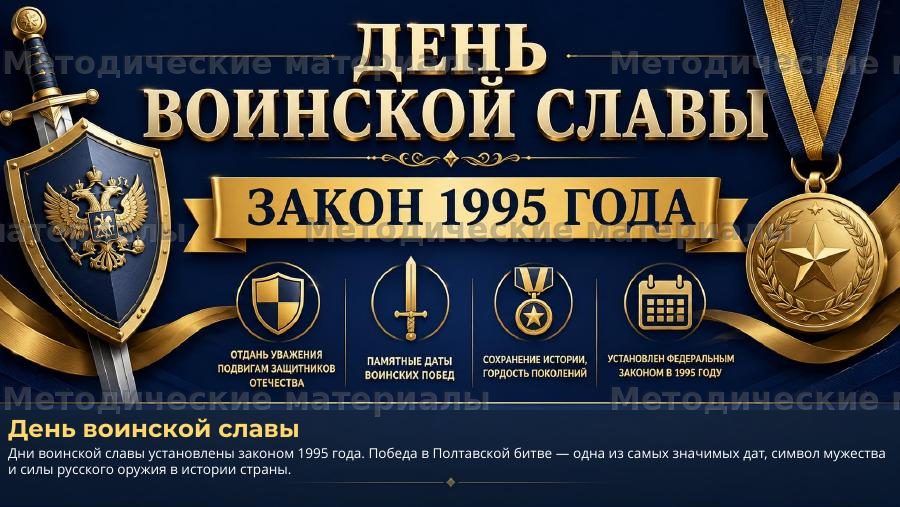 Полтавская битва — День воинской славы России. Презентация по истории — слайд 2
