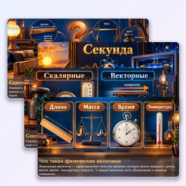 Презентация по физике для 7 класса Физические величины. Международная система единиц — слайд 2