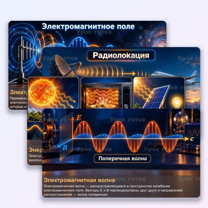 Презентация по физике для 11 класса Электромагнитные волны и их свойства — слайд 4