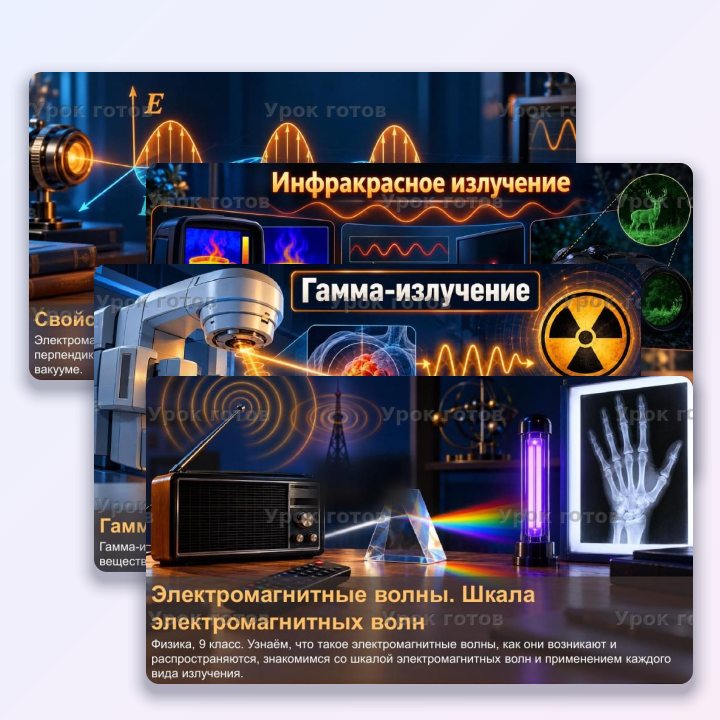 Презентация по физике для 9 класса Электромагнитные волны. Шкала электромагнитных волн — слайд 1