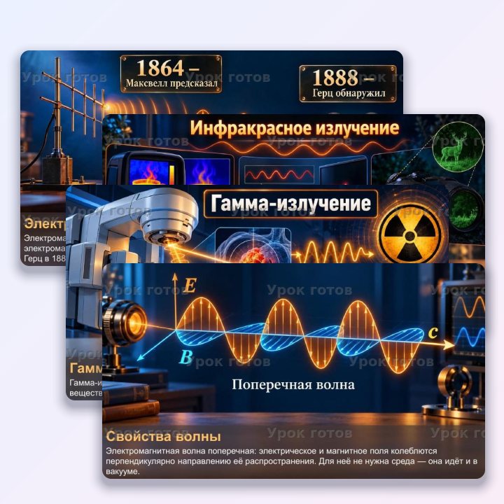 Презентация по физике для 9 класса Электромагнитные волны. Шкала электромагнитных волн — слайд 4