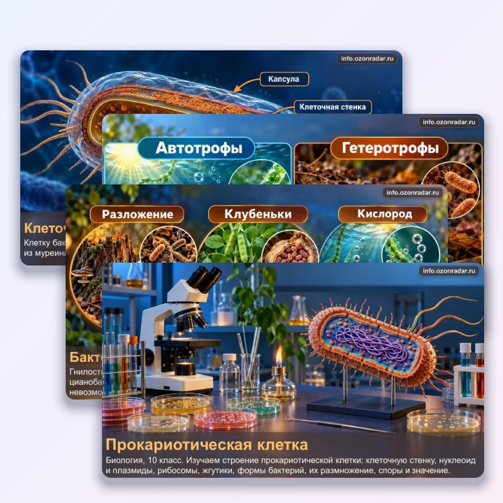 Презентация по биологии для 10 класса Прокариотическая клетка