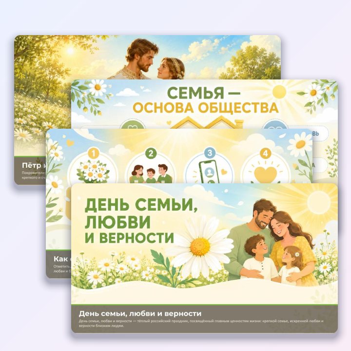 День семьи, любви и верности. Презентация к классному часу